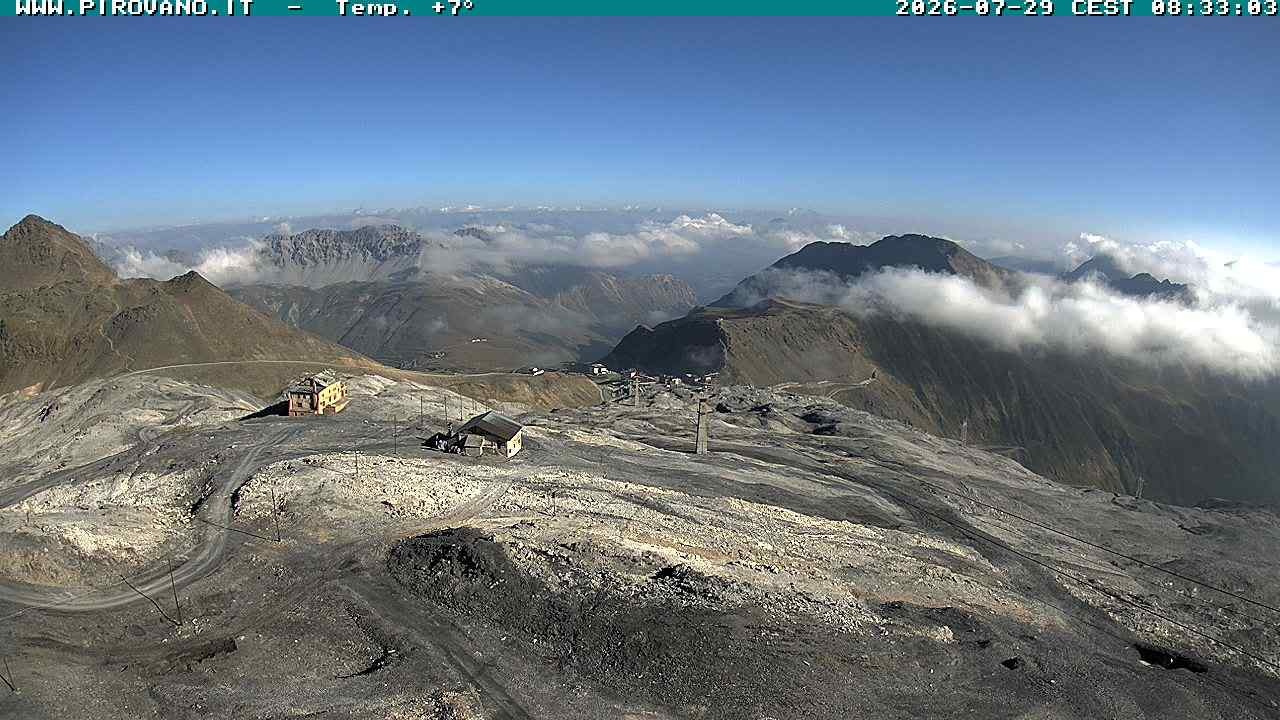 Archiv Foto Webcam Stilfserjoch: Blick Trincerone
