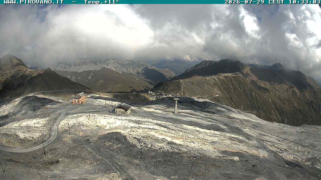 Archiv Foto Webcam Stilfserjoch: Blick Trincerone