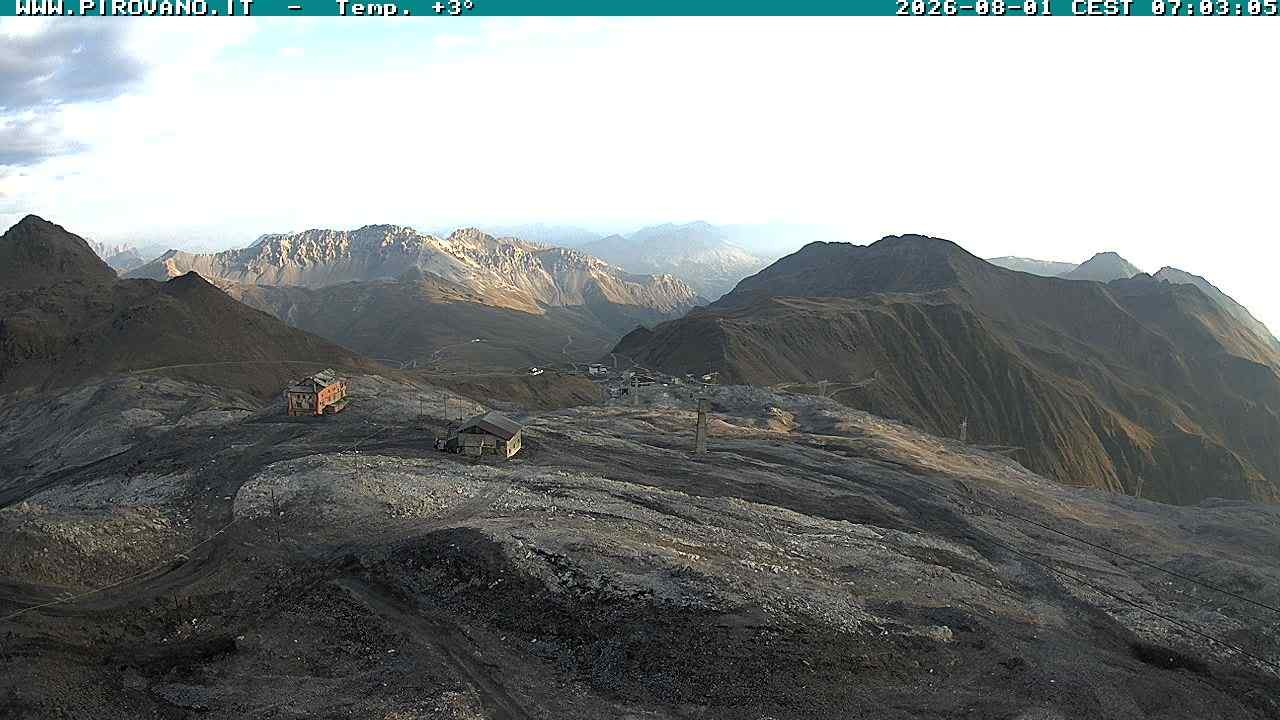 Archiv Foto Webcam Stilfserjoch: Blick Trincerone