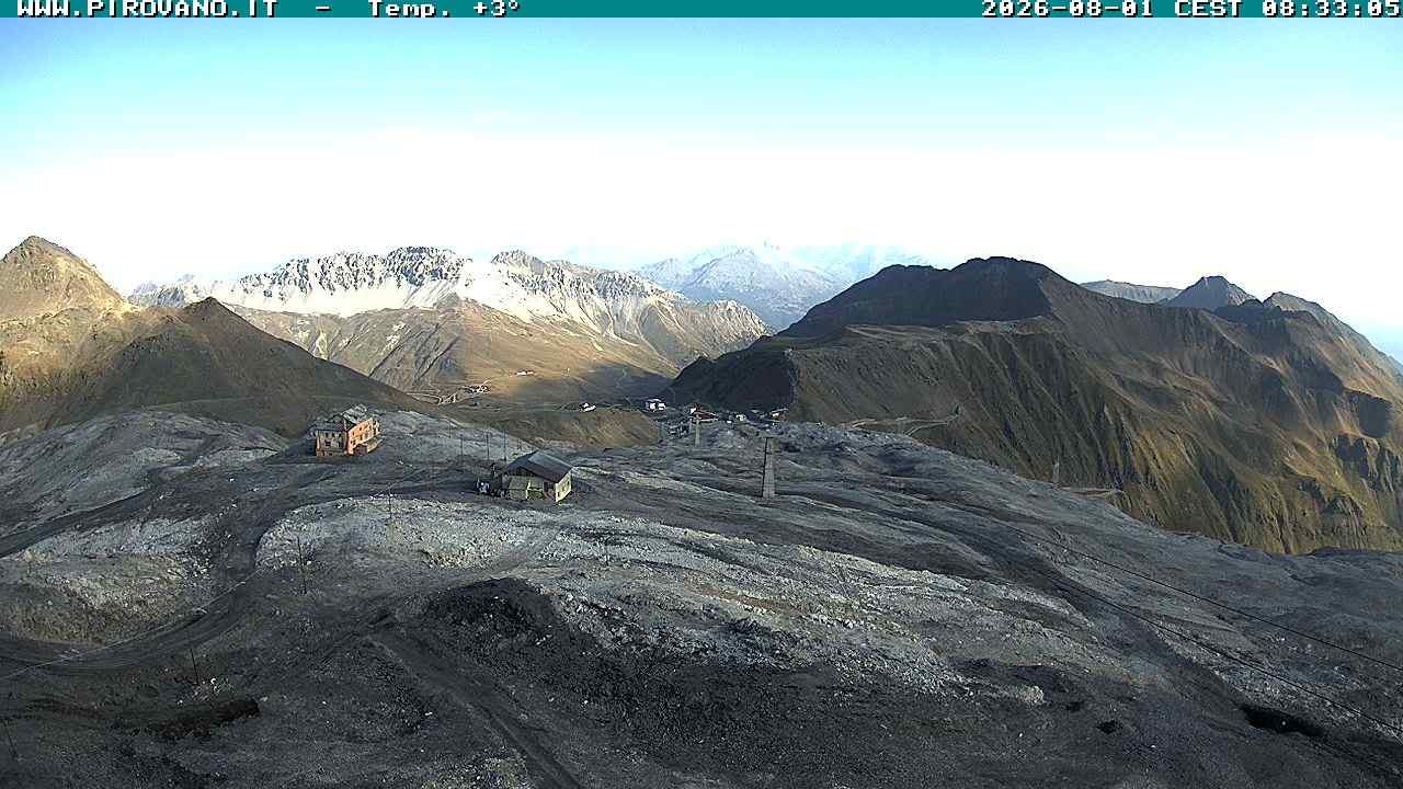 Archiv Foto Webcam Stilfserjoch: Blick Trincerone