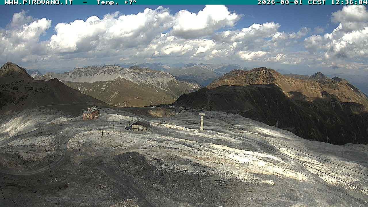 Archiv Foto Webcam Stilfserjoch: Blick Trincerone
