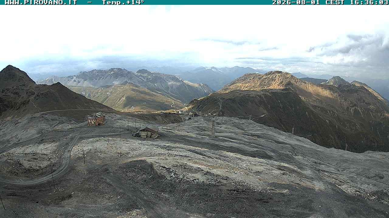 Archiv Foto Webcam Stilfserjoch: Blick Trincerone