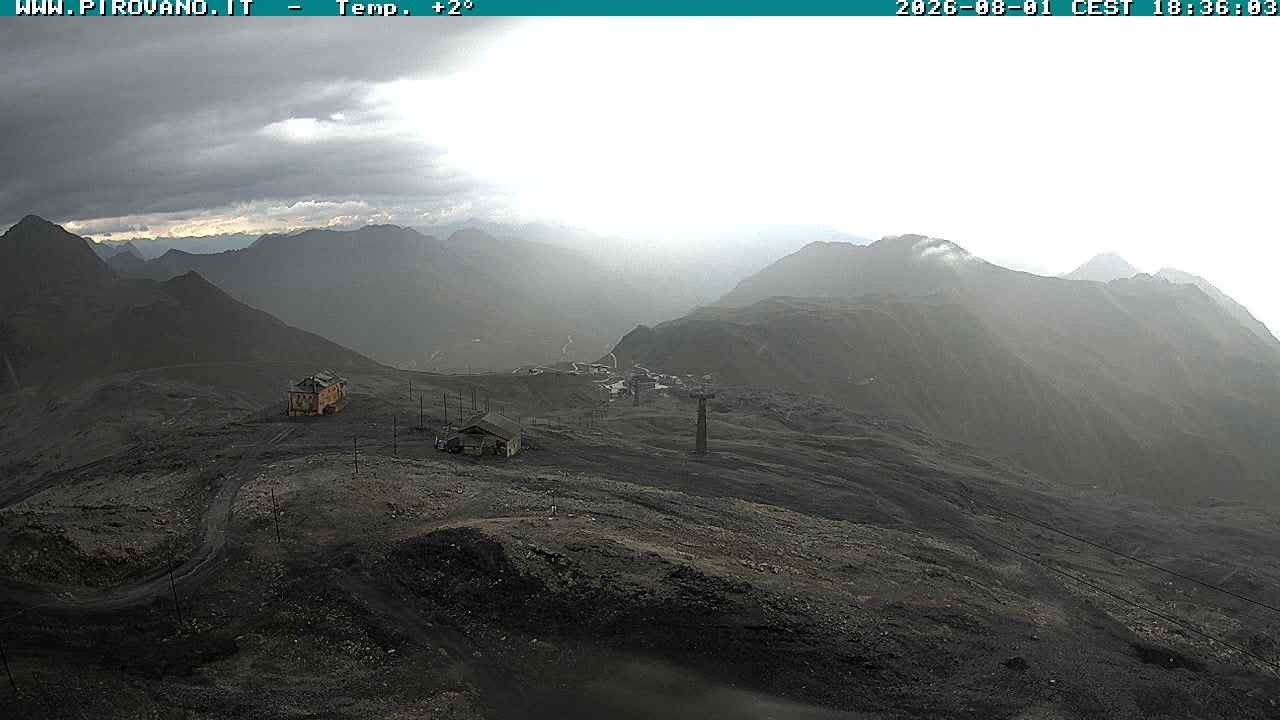 Archiv Foto Webcam Stilfserjoch: Blick Trincerone