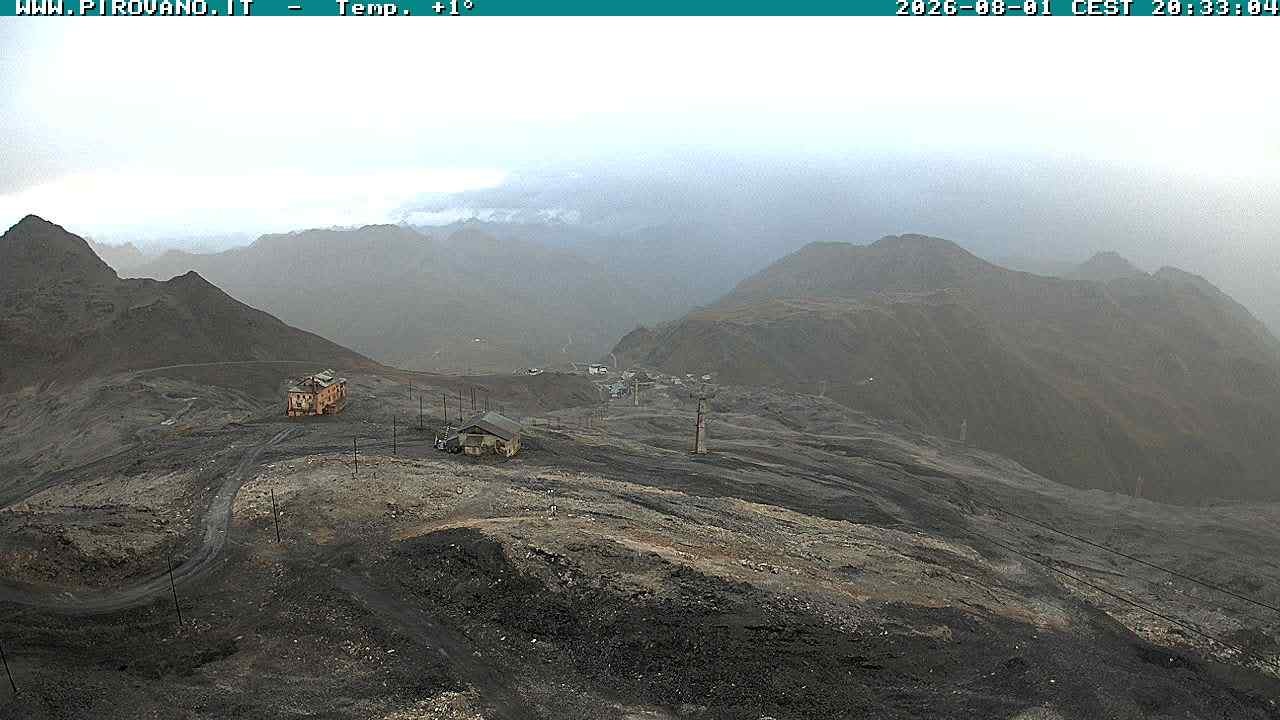 Archiv Foto Webcam Stilfserjoch: Blick Trincerone