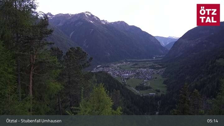 Archived image Webcam Umhausen - Stuiben Falls
