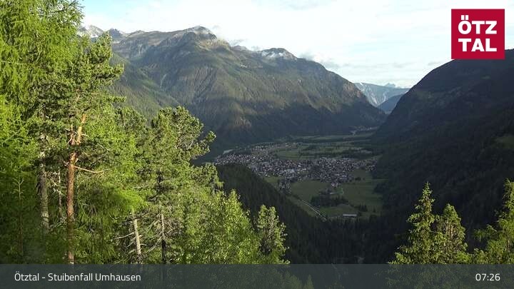 Archived image Webcam Umhausen - Stuiben Falls