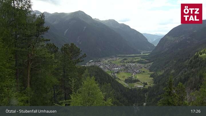 Archiv Foto Webcam Stuibenfall bei Umhausen