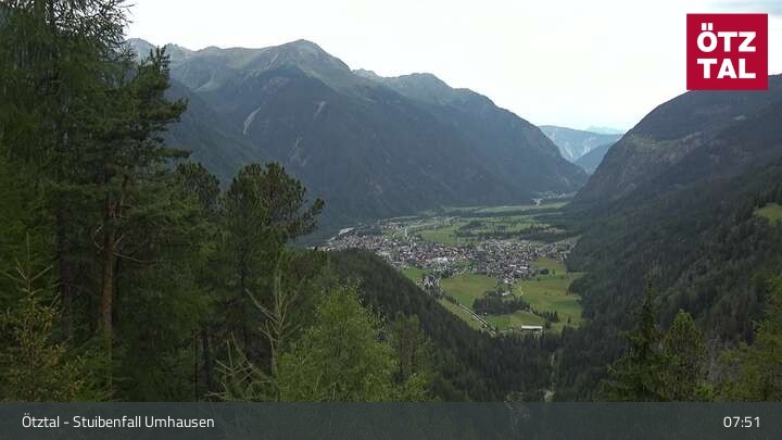Archived image Webcam Umhausen - Stuiben Falls