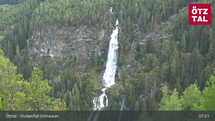 Archived image Webcam Umhausen - Stuiben Falls