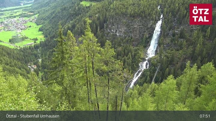 Archived image Webcam Umhausen - Stuiben Falls