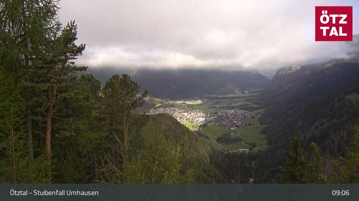 Archiv Foto Webcam Stuibenfall bei Umhausen