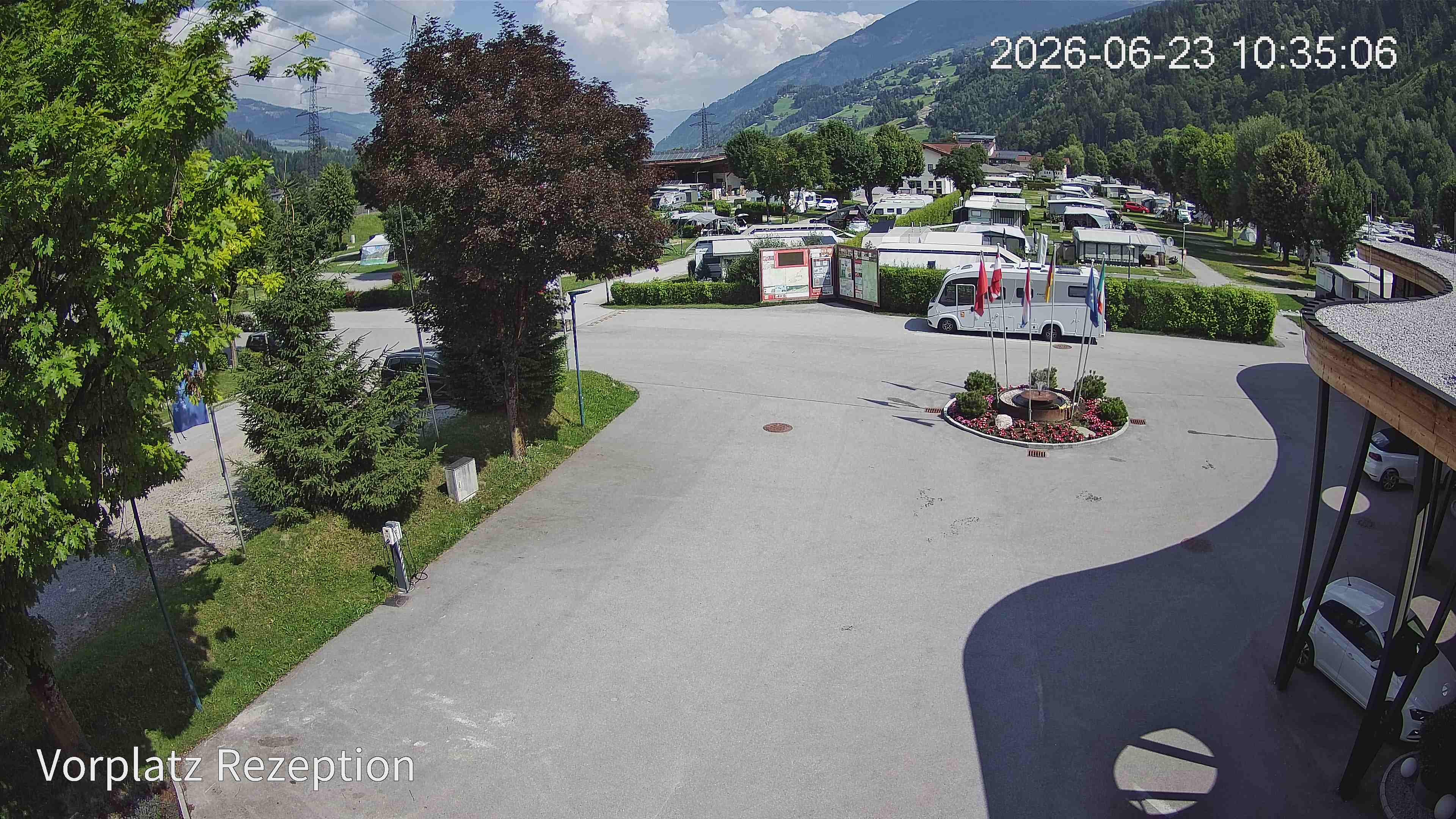 Archived image Webcam Camping site Aufenfeld in Aschau (Tyrol)