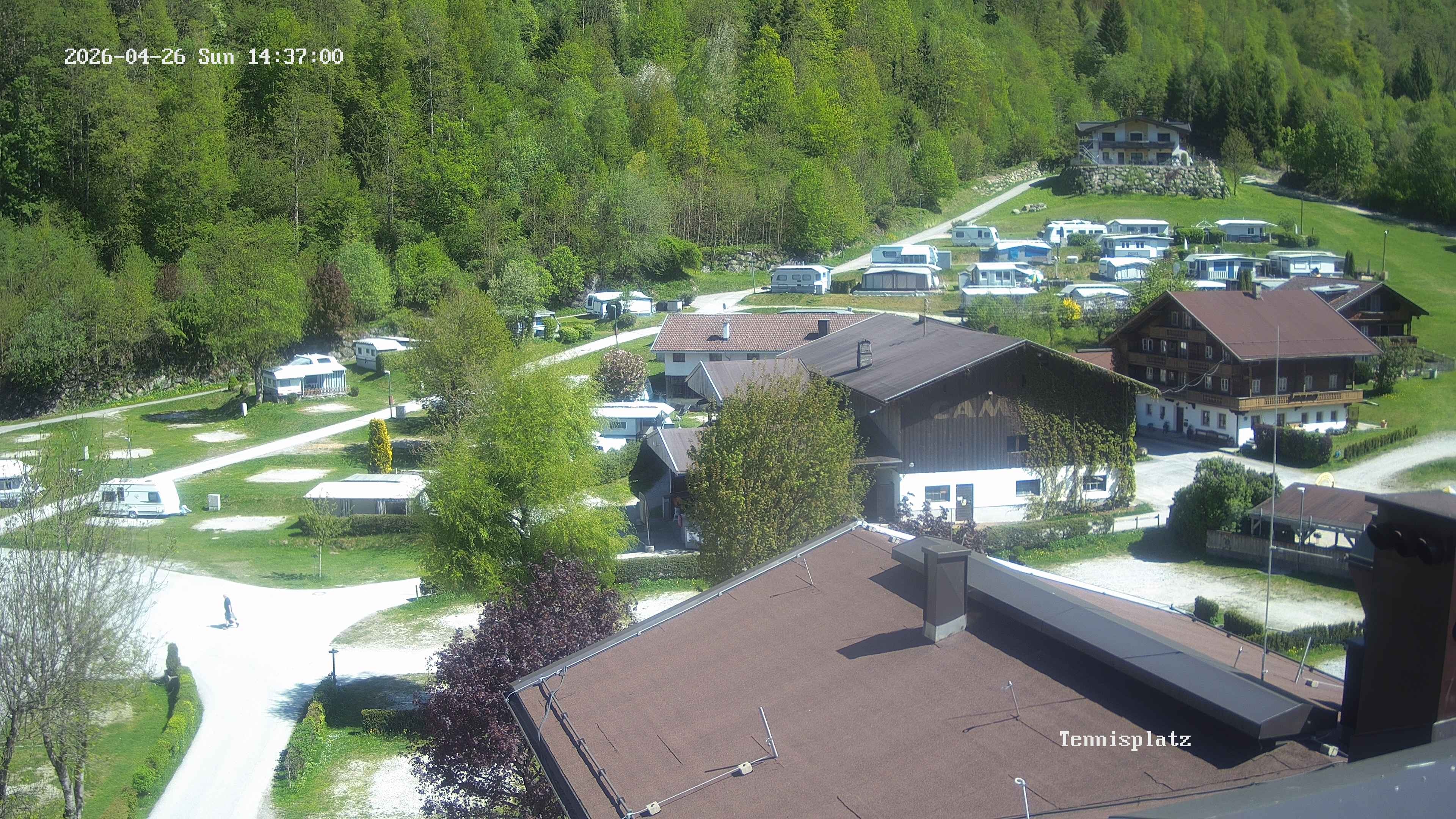 Archived image Webcam Camping Aufenfeld - View Wiesenhof