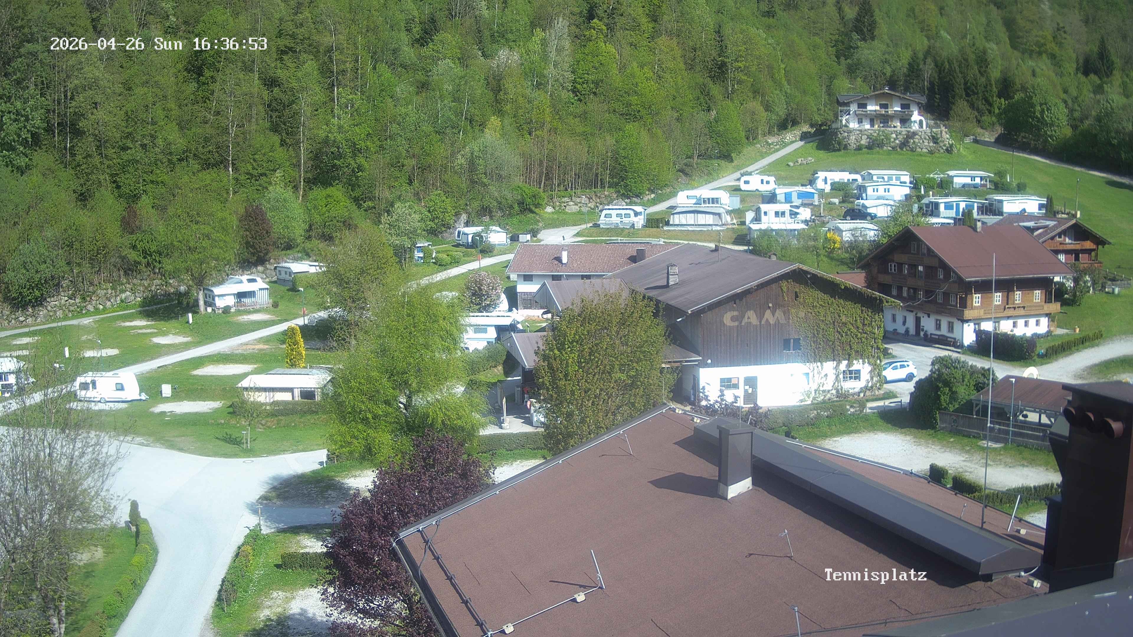 Archived image Webcam Camping Aufenfeld - View Wiesenhof