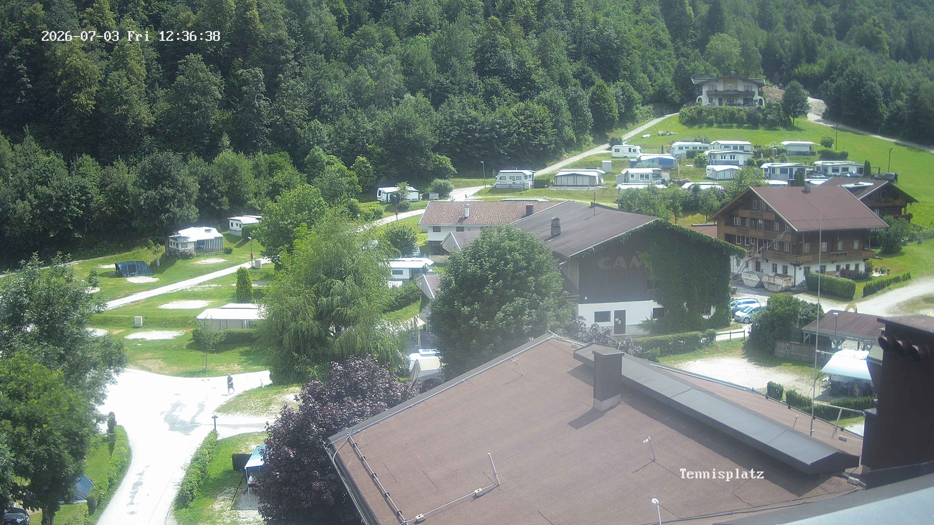 Archived image Webcam Camping Aufenfeld - View Wiesenhof