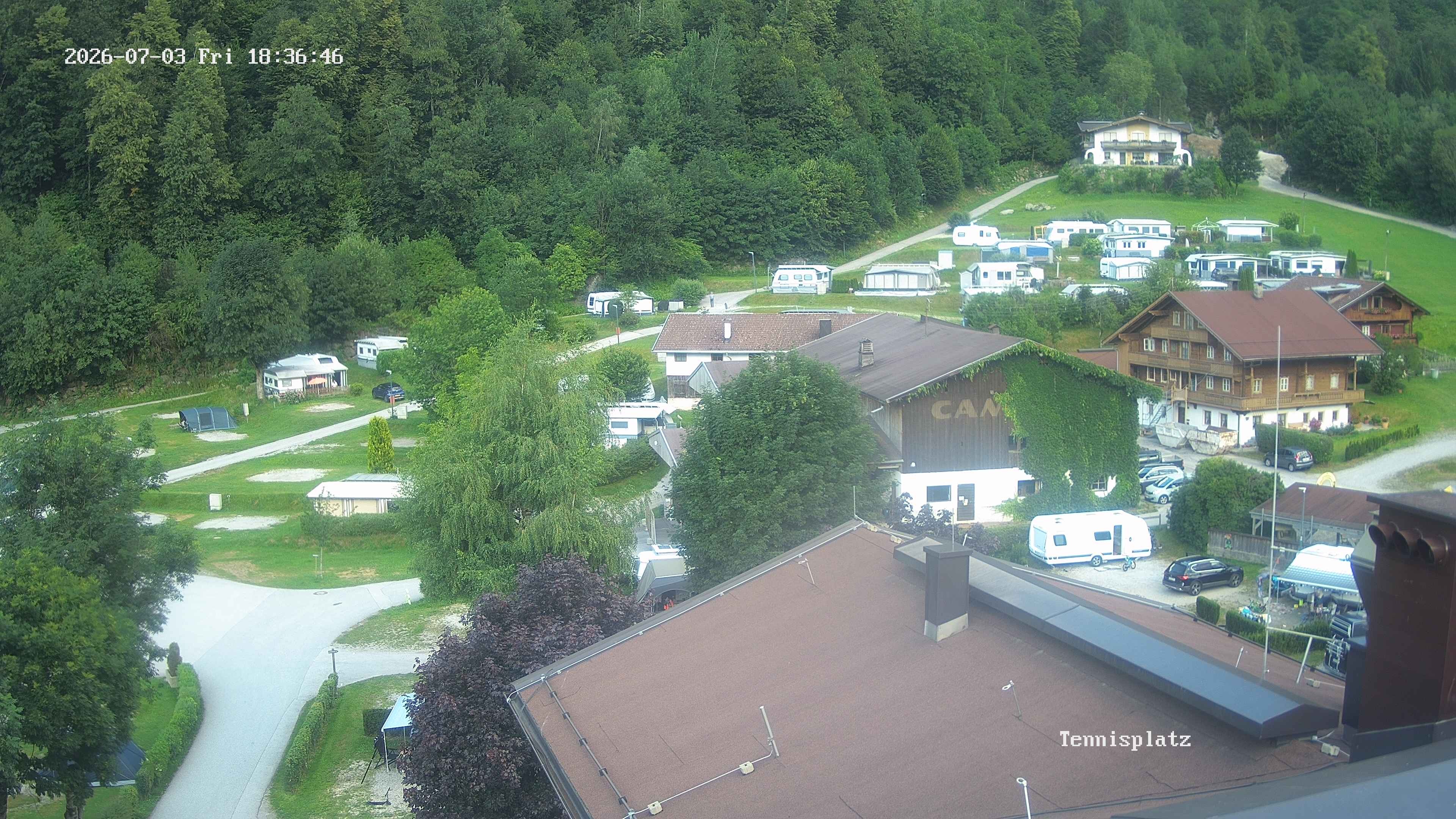 Archived image Webcam Camping Aufenfeld - View Wiesenhof