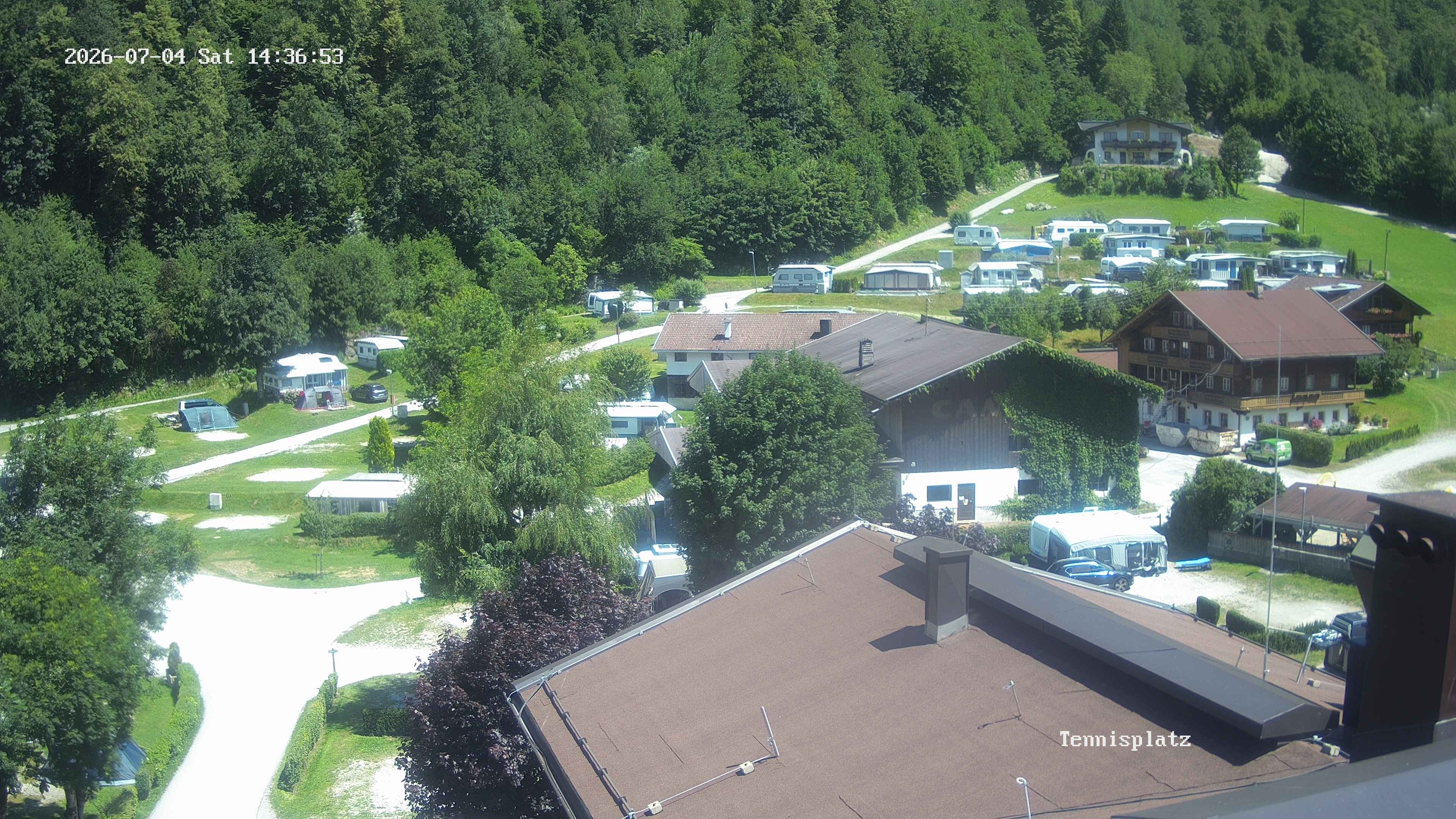 Archived image Webcam Camping Aufenfeld - View Wiesenhof