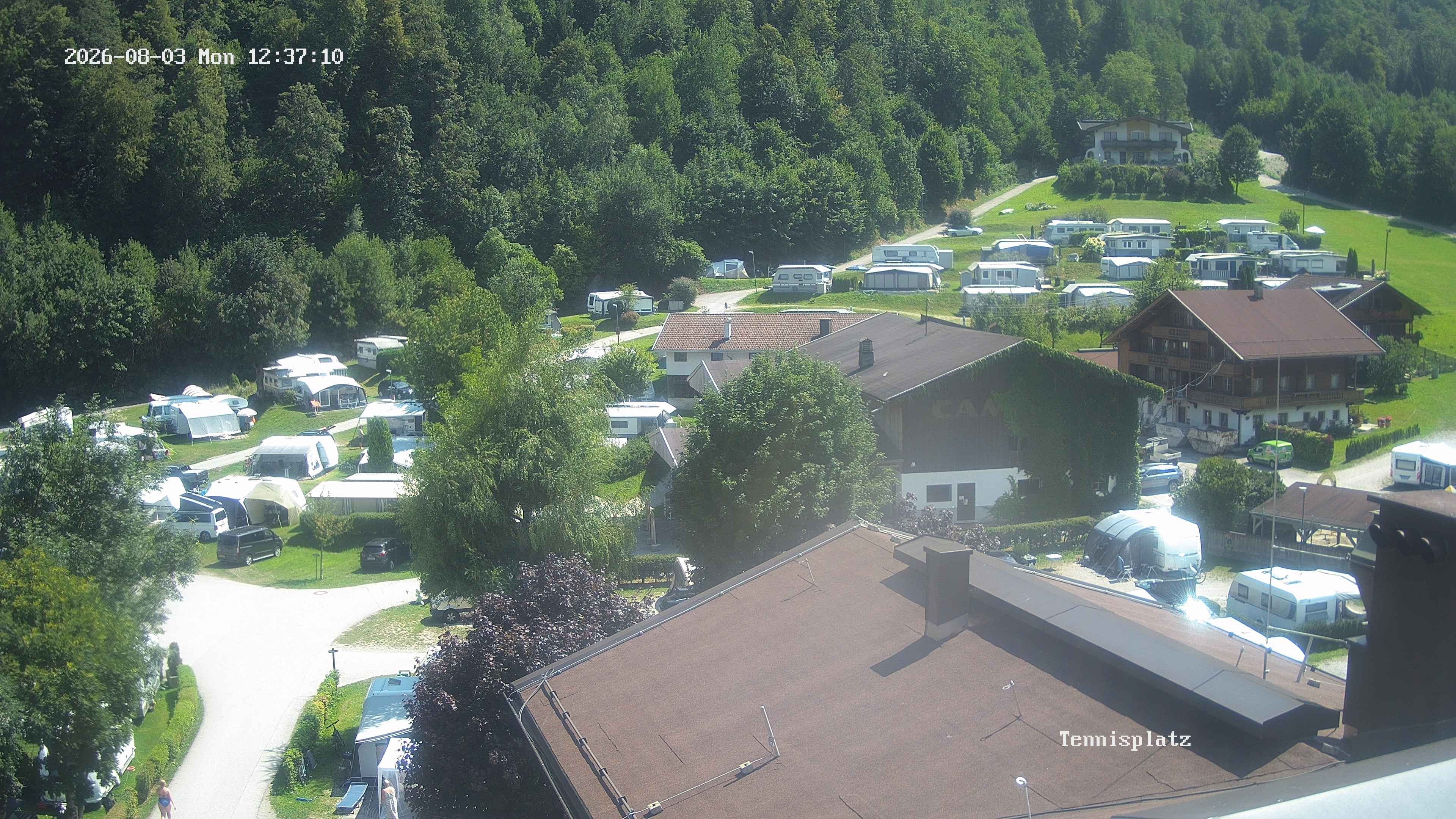 Archived image Webcam Camping Aufenfeld - View Wiesenhof