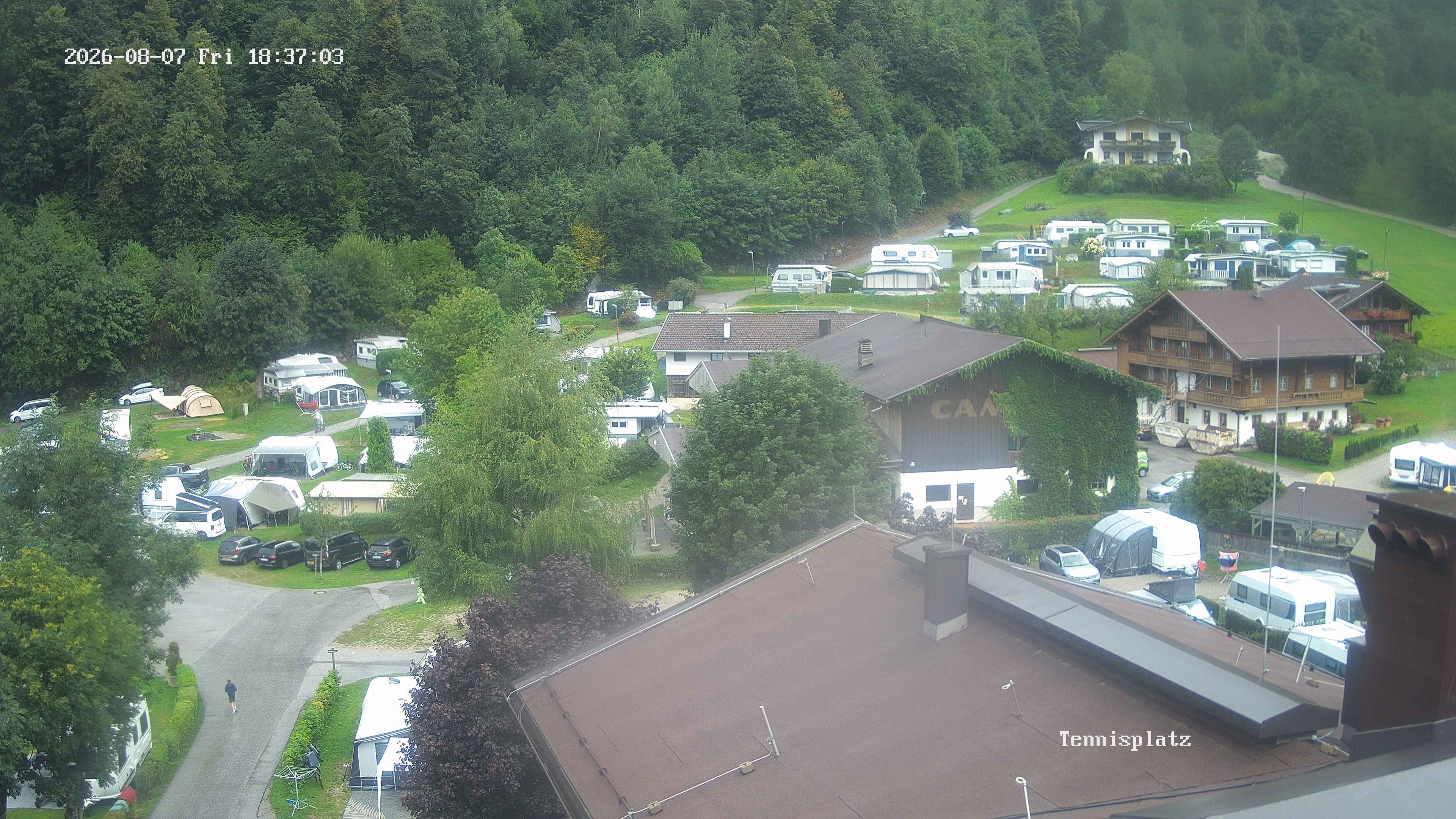 Archived image Webcam Camping Aufenfeld - View Wiesenhof