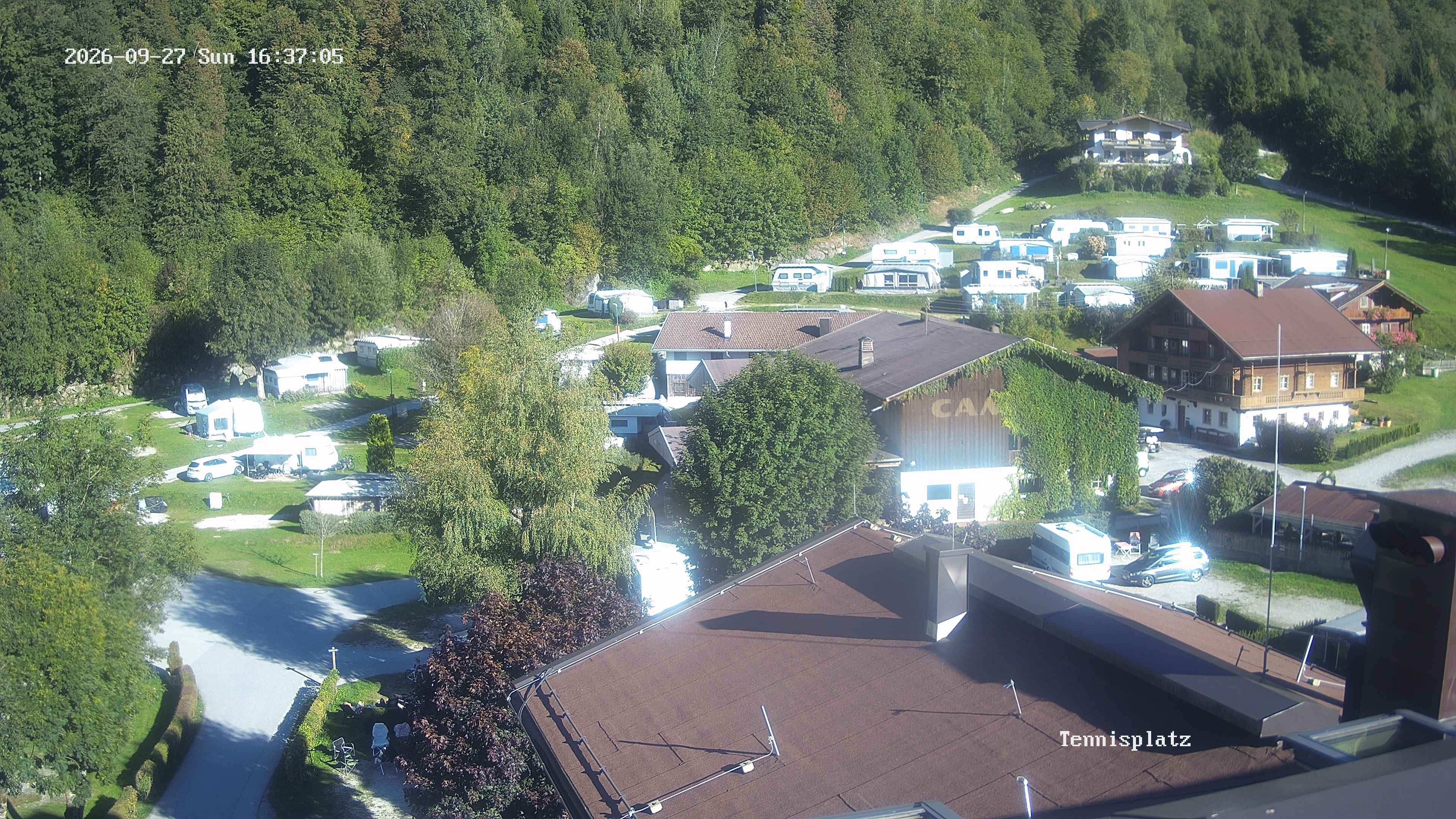 Archived image Webcam Camping Aufenfeld - View Wiesenhof