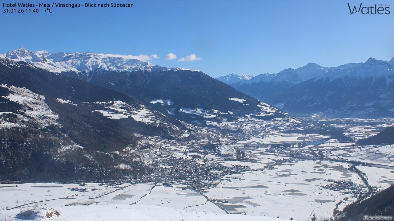 Archiv Foto Webcam Panoramablick vom Hotel Watles