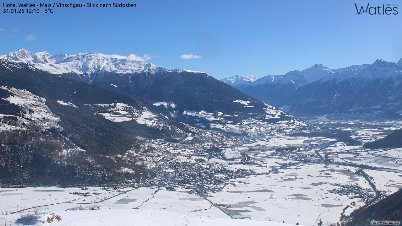 Archiv Foto Webcam Panoramablick vom Hotel Watles