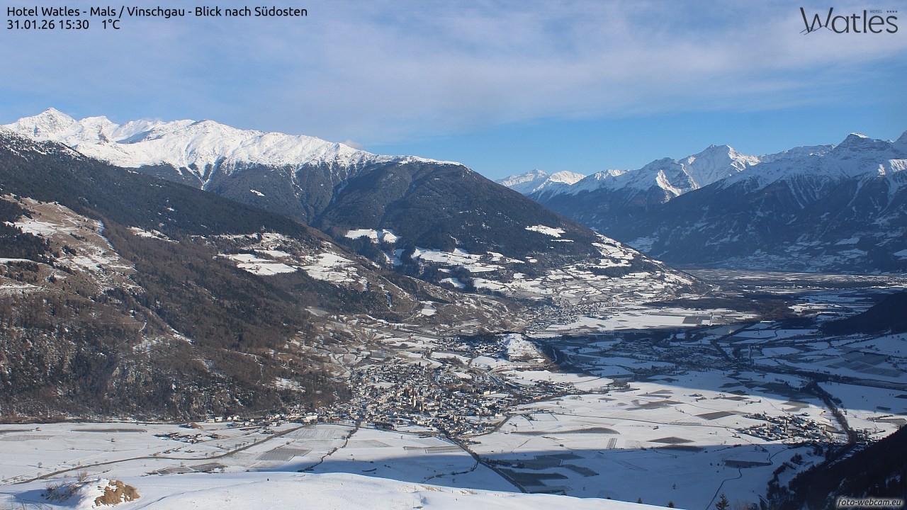 Archiv Foto Webcam Panoramablick vom Hotel Watles