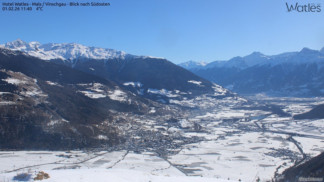 Archiv Foto Webcam Panoramablick vom Hotel Watles