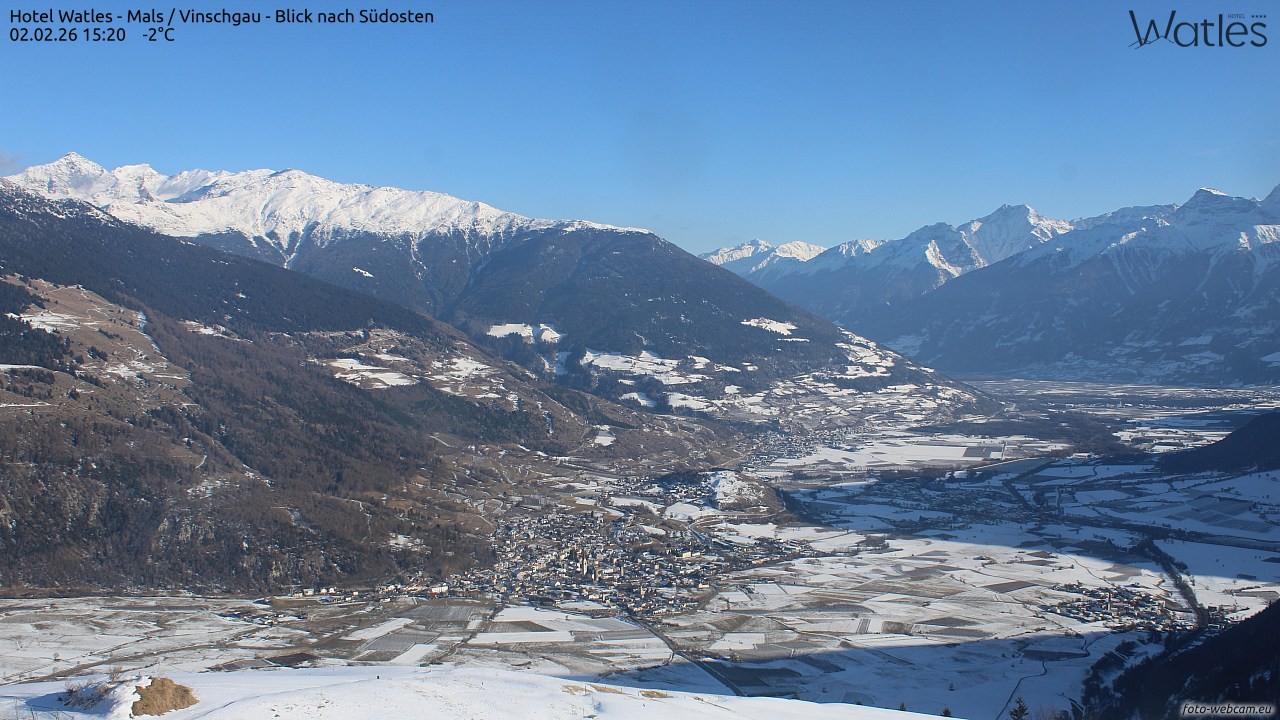 Archiv Foto Webcam Panoramablick vom Hotel Watles