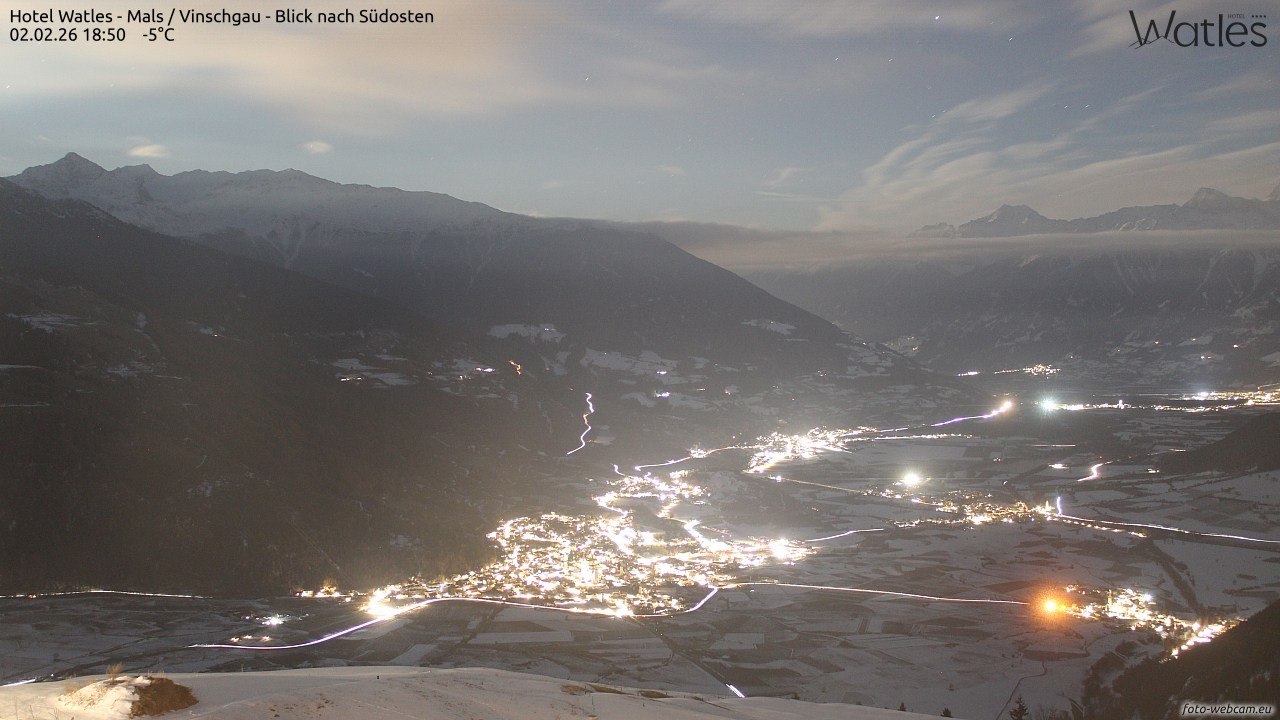 Archiv Foto Webcam Panoramablick vom Hotel Watles