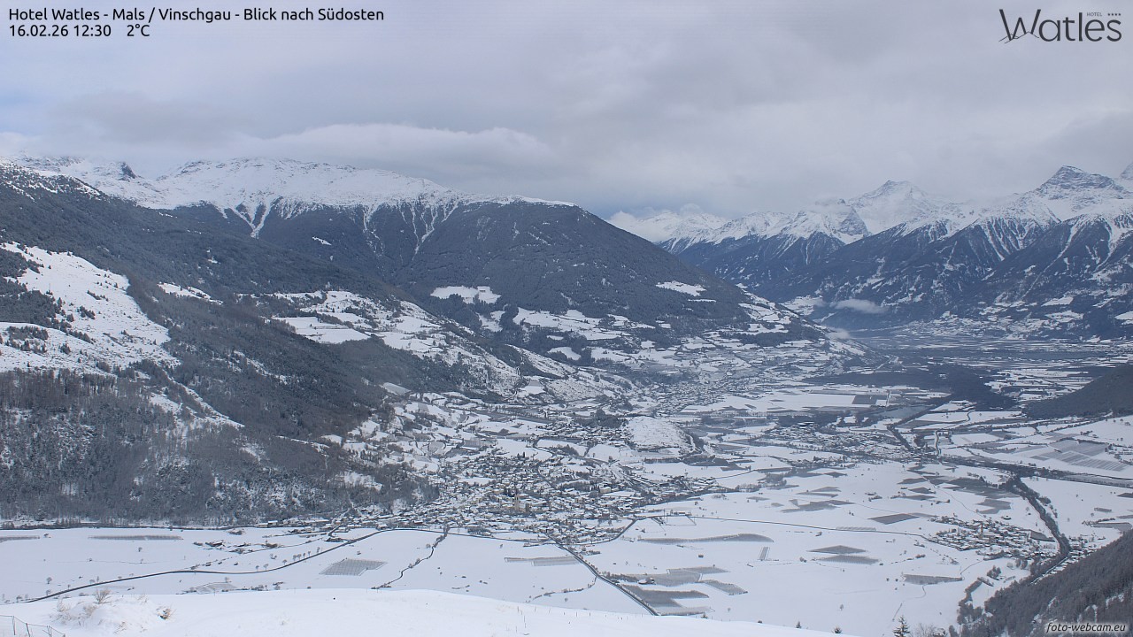 Archiv Foto Webcam Panoramablick vom Hotel Watles