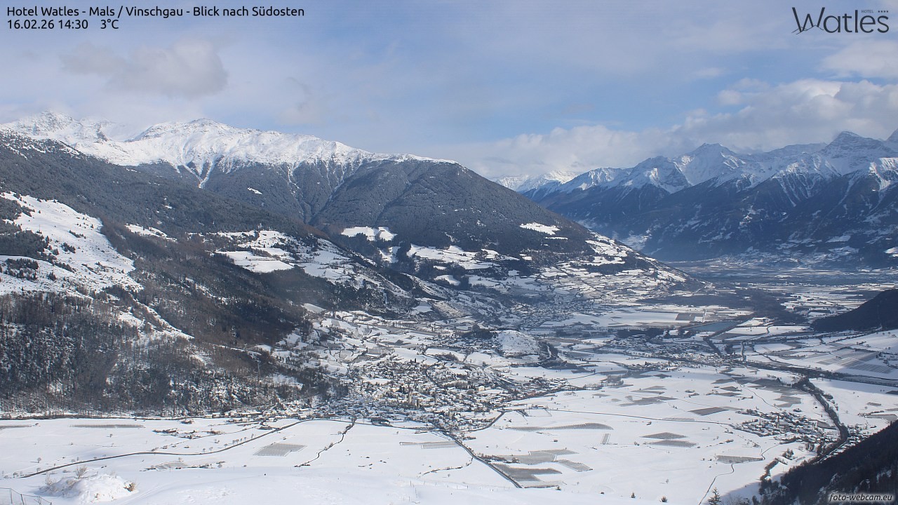 Archiv Foto Webcam Panoramablick vom Hotel Watles