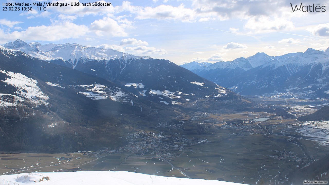 Archiv Foto Webcam Panoramablick vom Hotel Watles