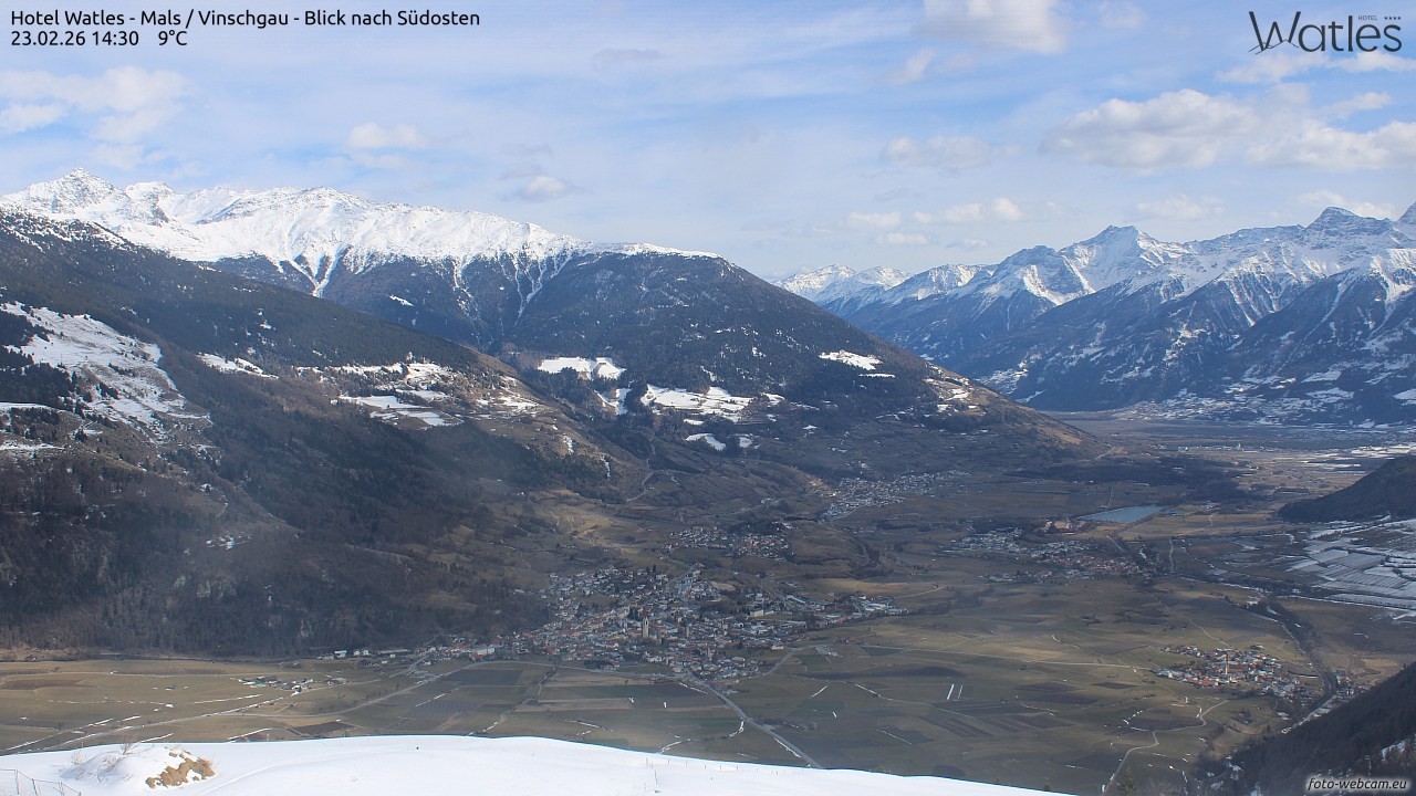 Archiv Foto Webcam Panoramablick vom Hotel Watles