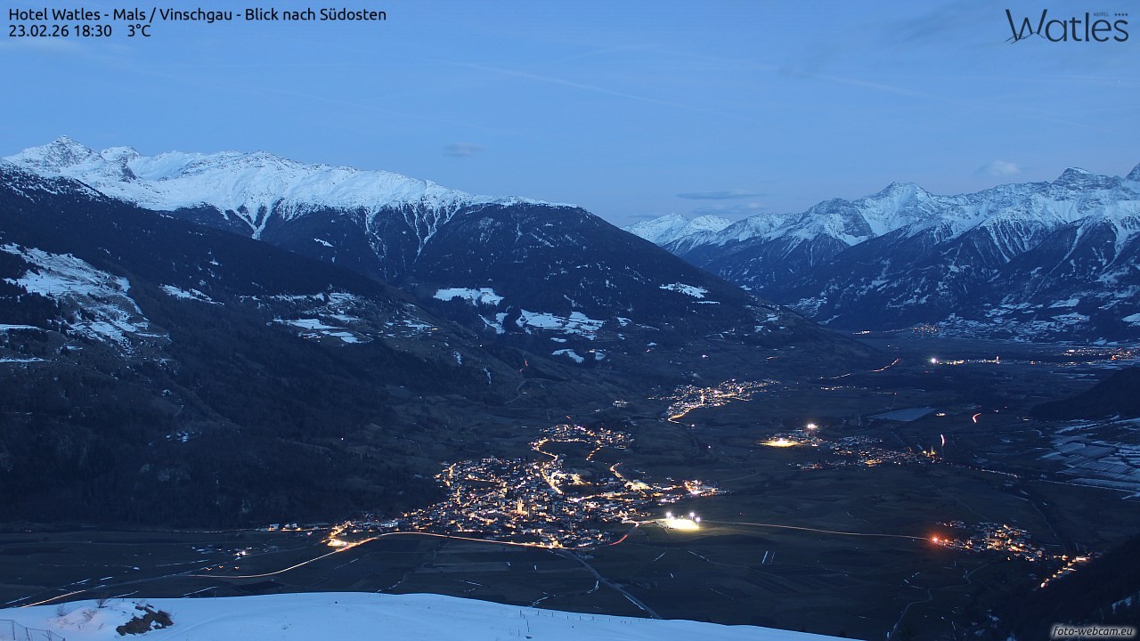 Archiv Foto Webcam Panoramablick vom Hotel Watles