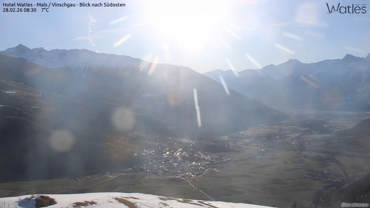 Archiv Foto Webcam Panoramablick vom Hotel Watles