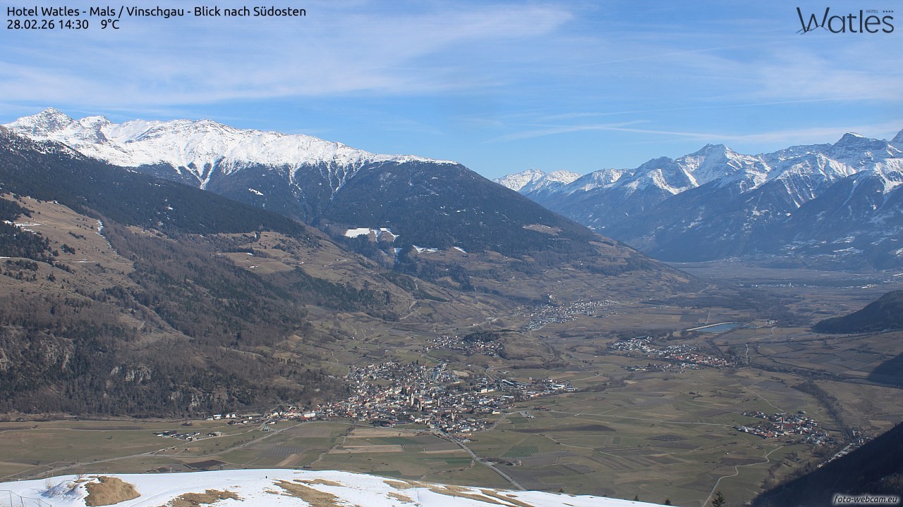 Archiv Foto Webcam Panoramablick vom Hotel Watles