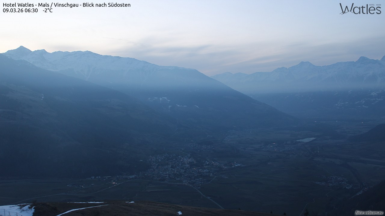 Archiv Foto Webcam Panoramablick vom Hotel Watles