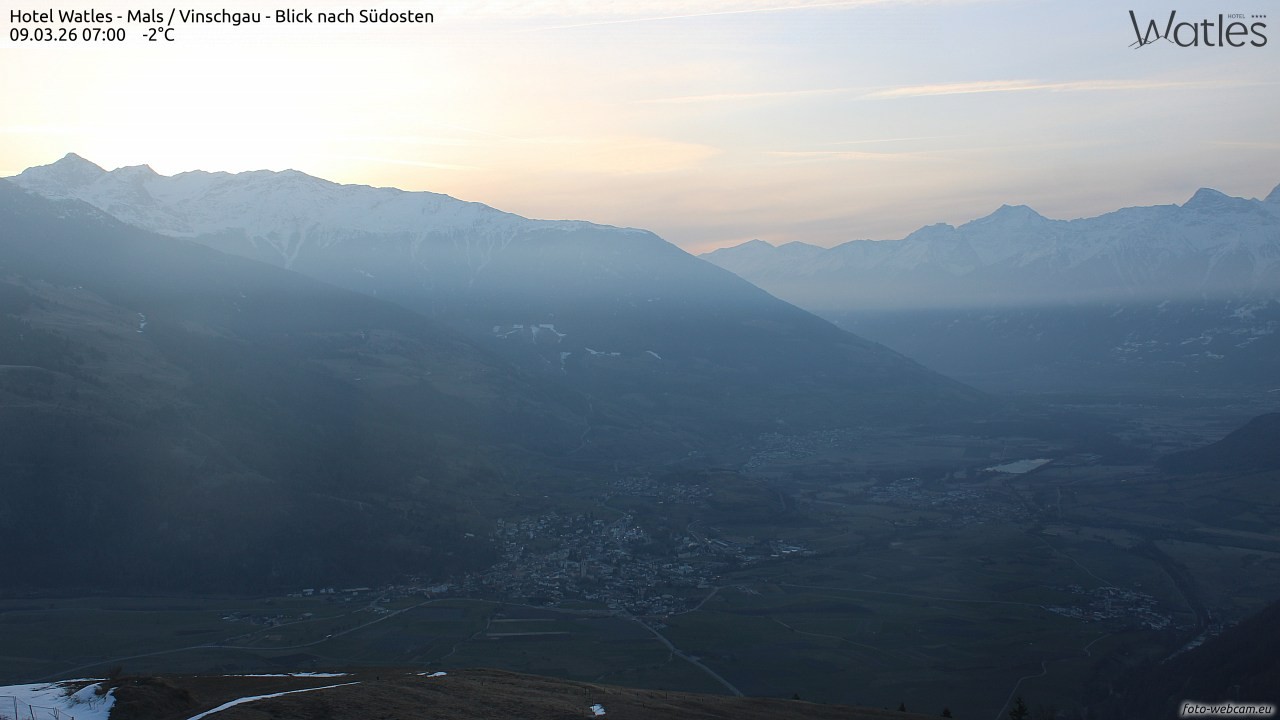 Archiv Foto Webcam Panoramablick vom Hotel Watles