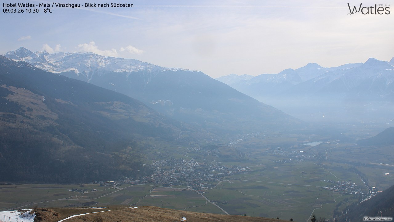 Archiv Foto Webcam Panoramablick vom Hotel Watles