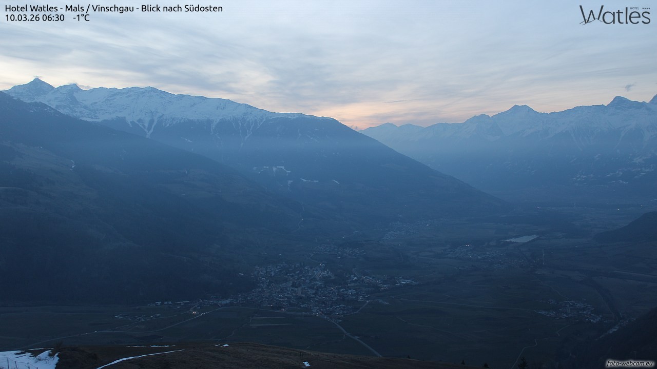 Archiv Foto Webcam Panoramablick vom Hotel Watles