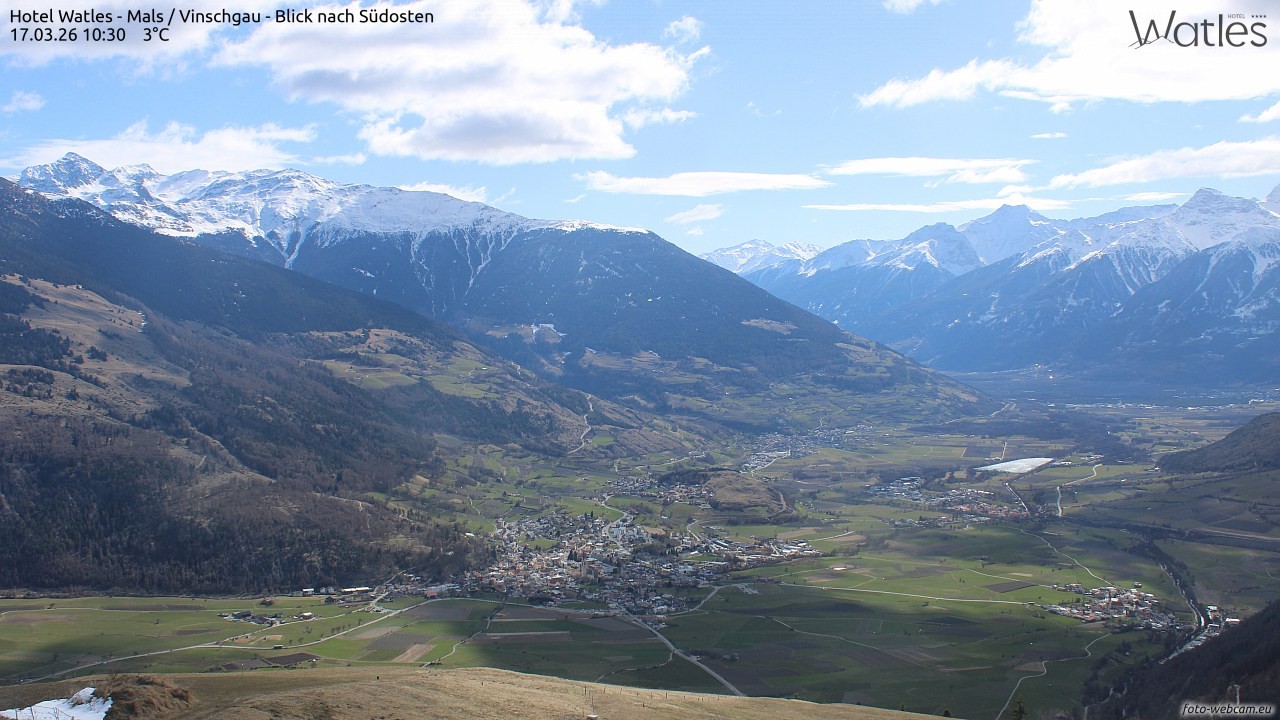 Archiv Foto Webcam Panoramablick vom Hotel Watles