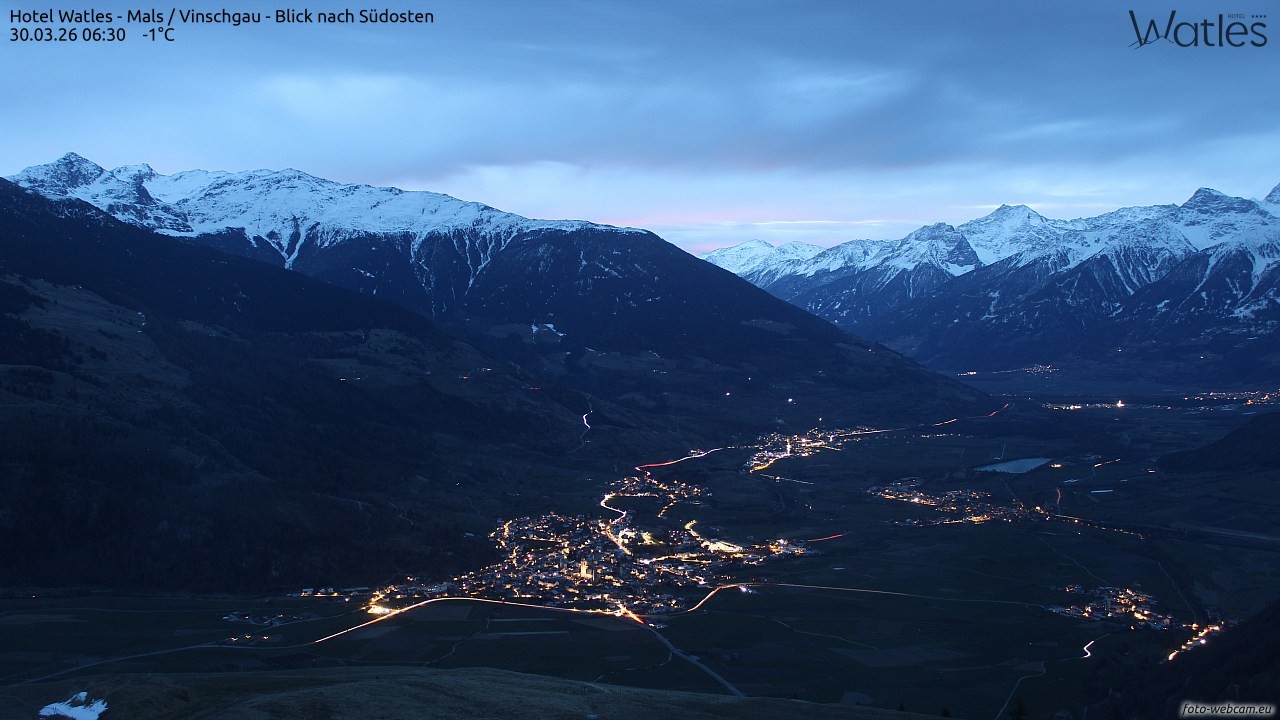 Archiv Foto Webcam Panoramablick vom Hotel Watles