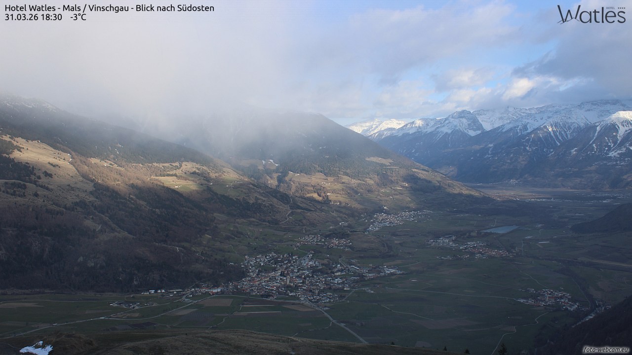 Archiv Foto Webcam Panoramablick vom Hotel Watles