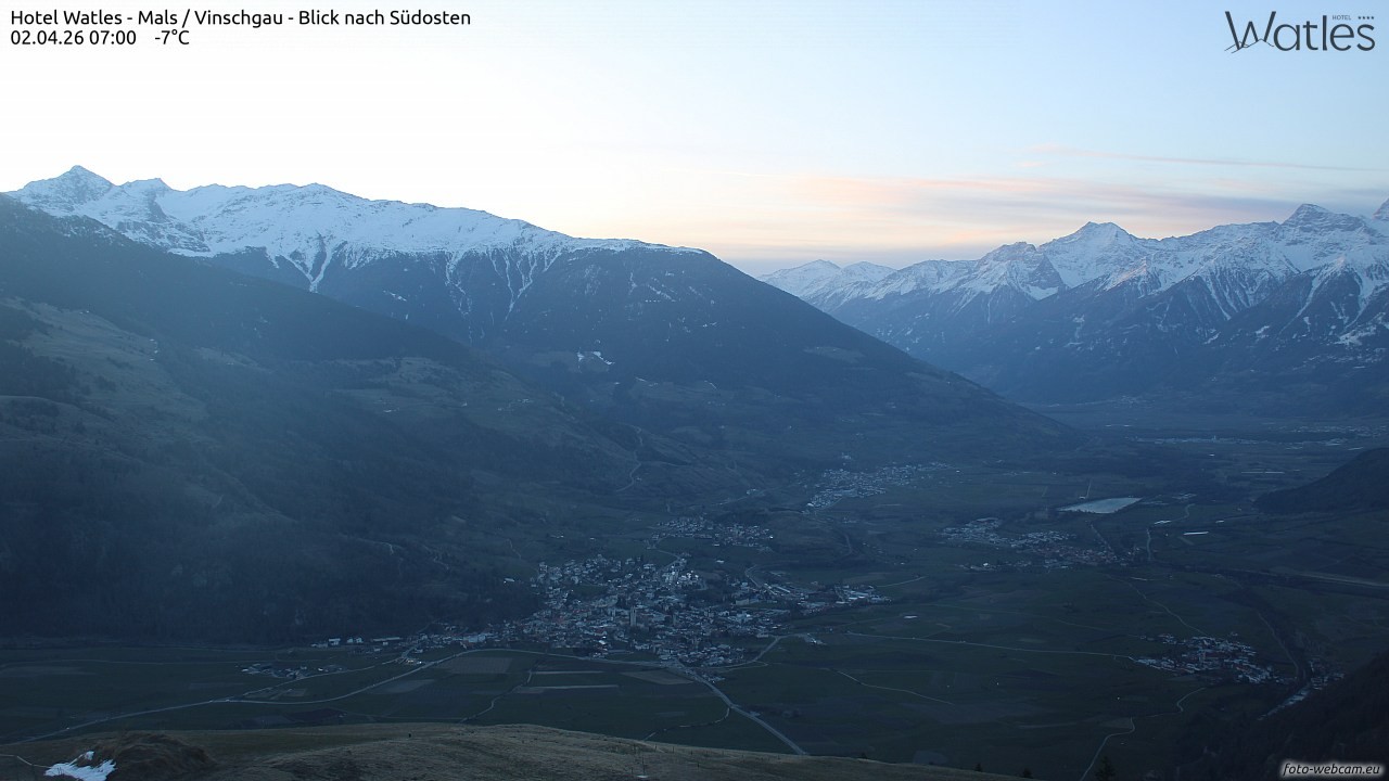 Archiv Foto Webcam Panoramablick vom Hotel Watles