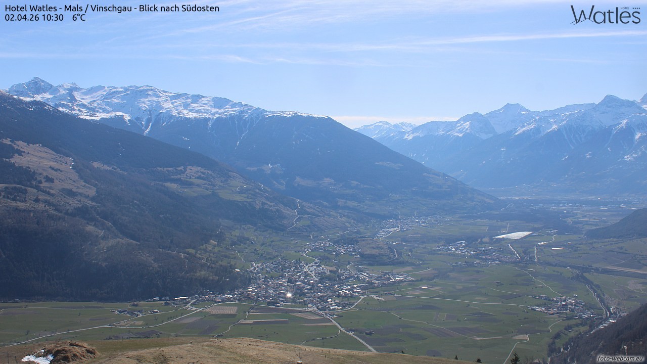 Archiv Foto Webcam Panoramablick vom Hotel Watles