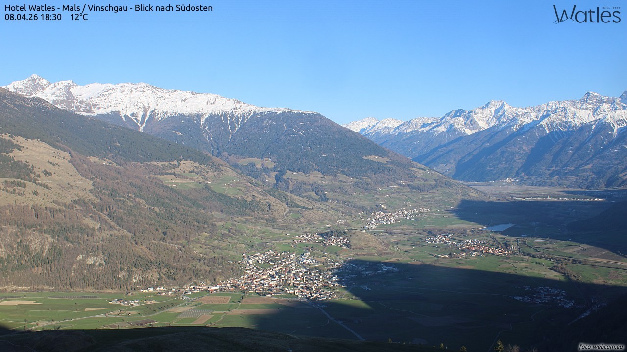 Archiv Foto Webcam Panoramablick vom Hotel Watles