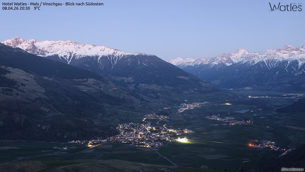 Archiv Foto Webcam Panoramablick vom Hotel Watles