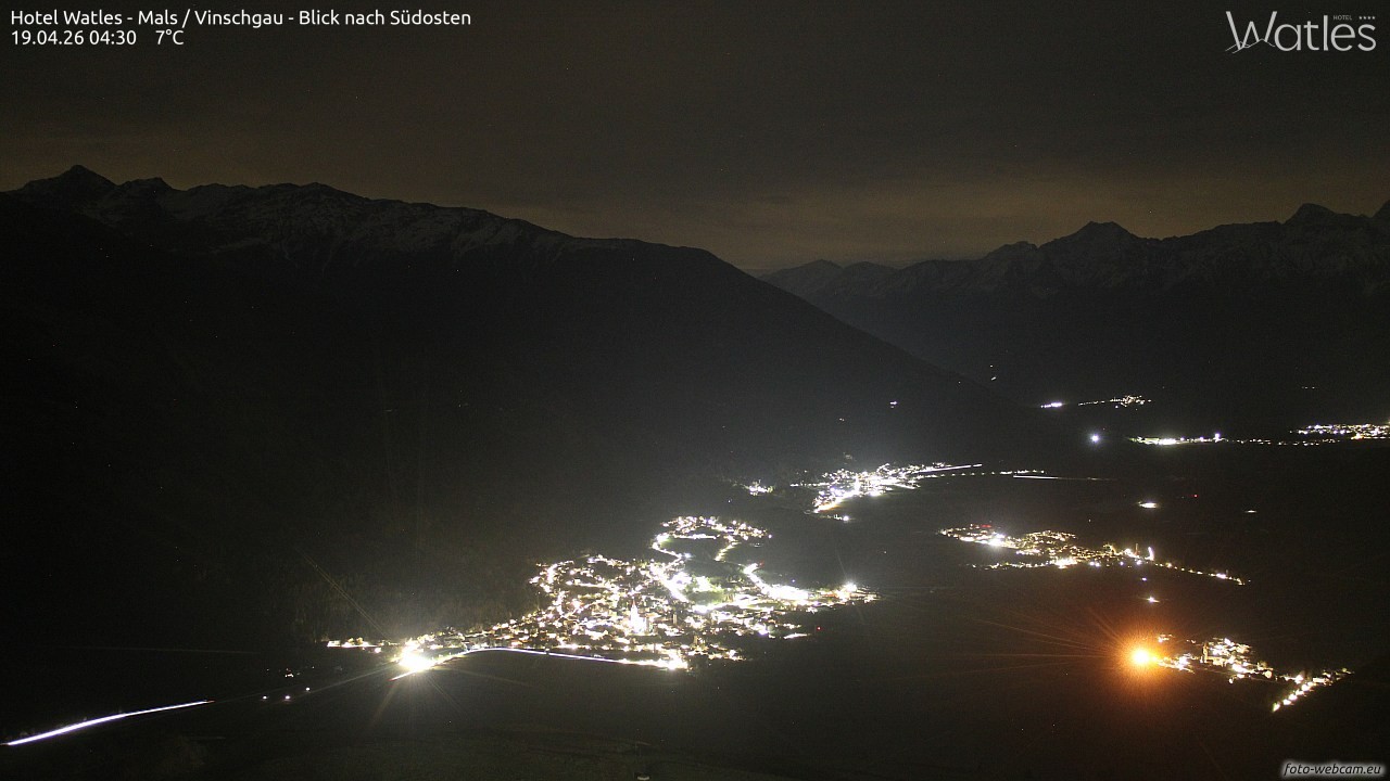 Archiv Foto Webcam Panoramablick vom Hotel Watles