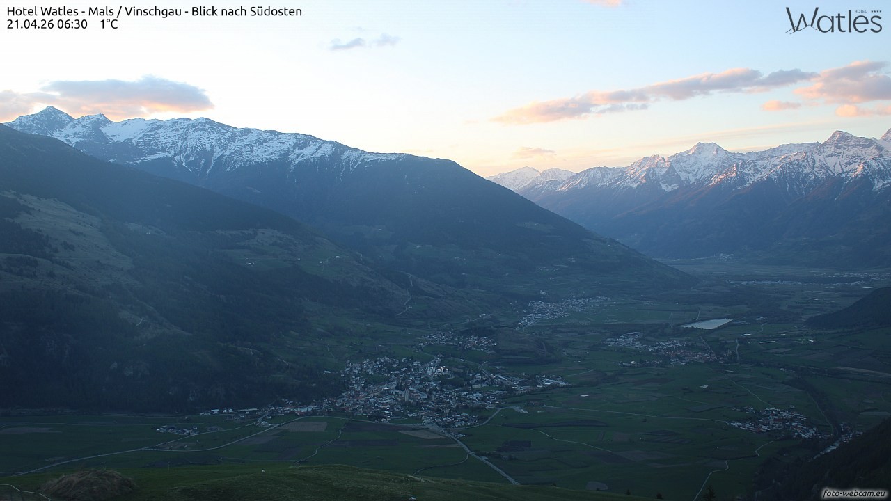 Archiv Foto Webcam Panoramablick vom Hotel Watles